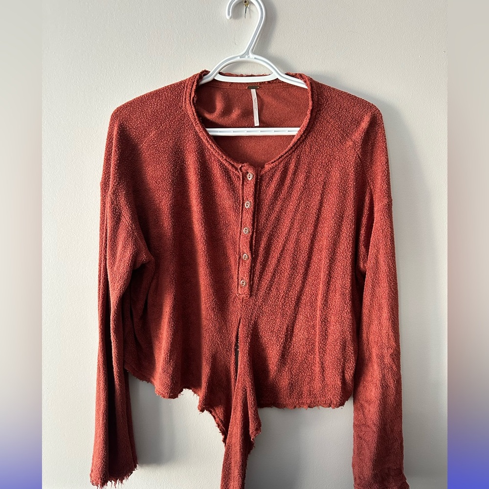 Free people tie up top